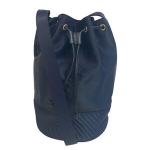 Yves Saint Laurent Navy and Gold Accent Bag